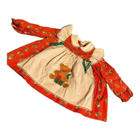 Vintage Nanas Pet Girls Christmas Dress Exclusively for JC Penny - Picture 1 of 5